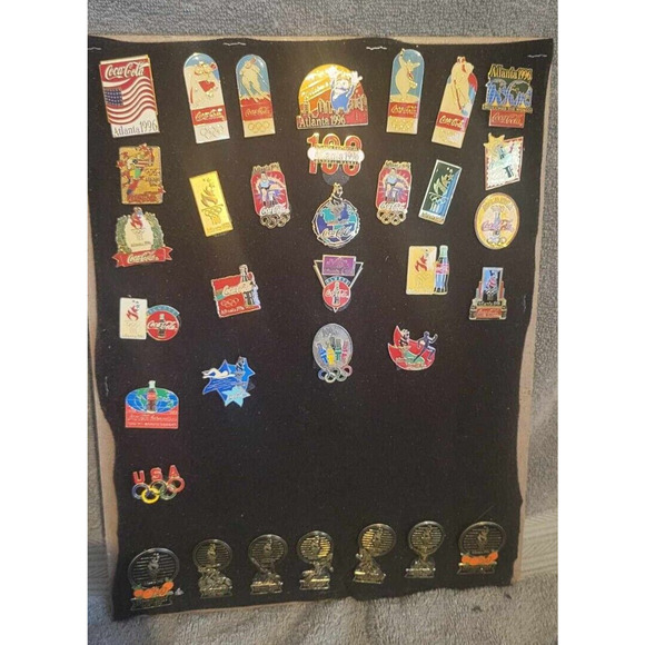 1996 Atlanta Olympic Pins lot of 34